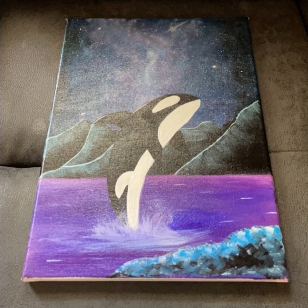Orca Galaxy Painting